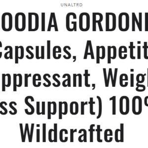HOODIA GORDONII (Capsules, Appetite Suppressant, Weight Loss Support) 100% Wildcrafted